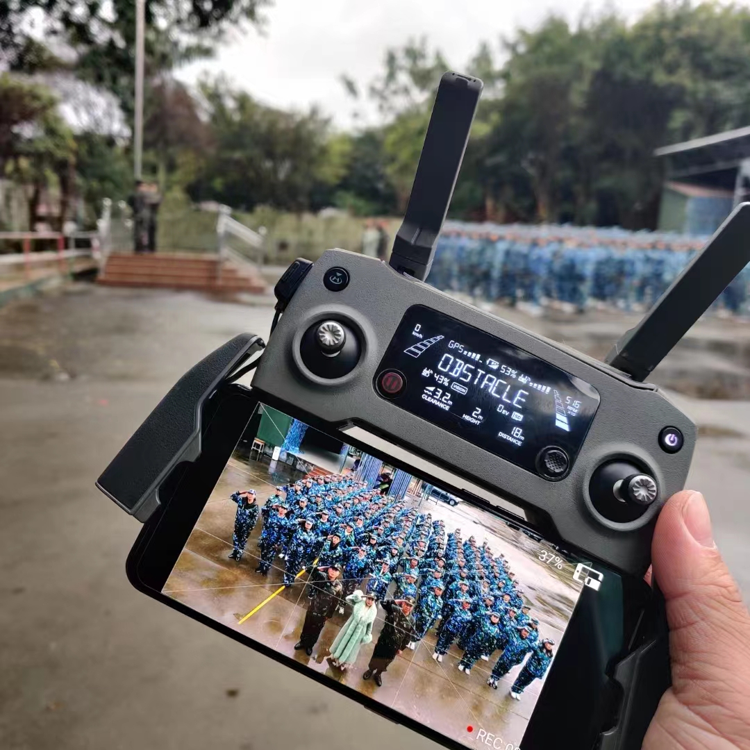 企業(yè)軍訓(xùn)拍攝，無人機(jī)直播